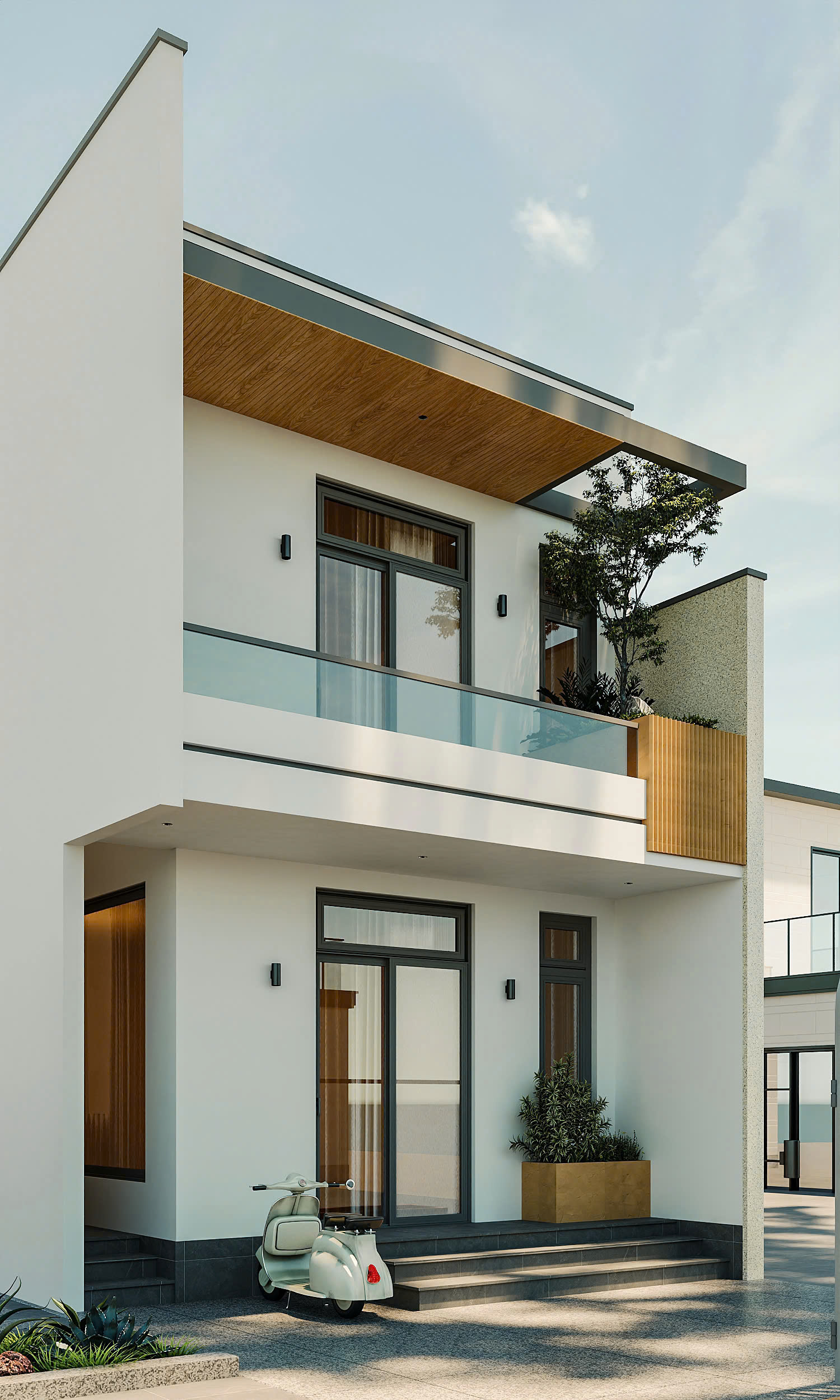 Hình ảnh thi công thực tế dự án anh Luận Mỹ Thượng Huế bởi Aicon Design