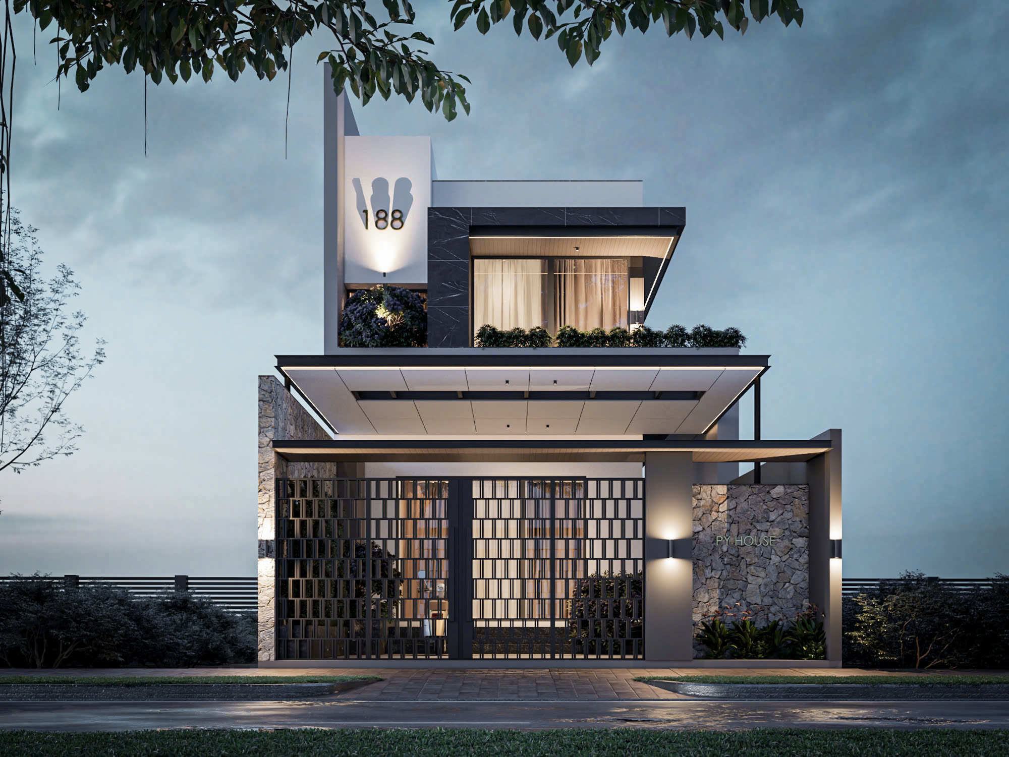 Hình ảnh thi công thực tế dự án chị Thảo Quảng Điền Huế bởi Aicon Design