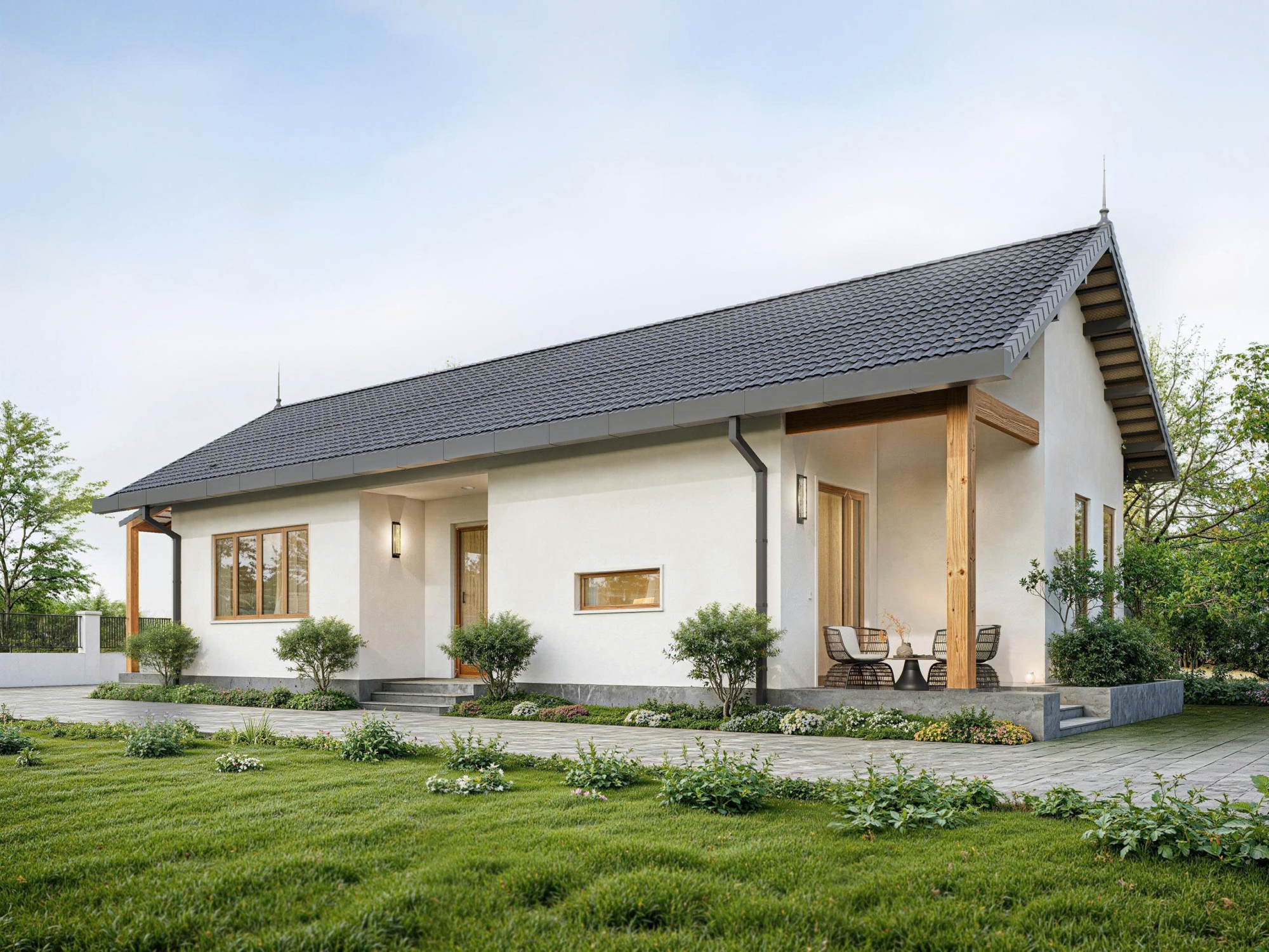 Phối cảnh 3D dự án nhà chú Sở tại Kim Trà TP Huế