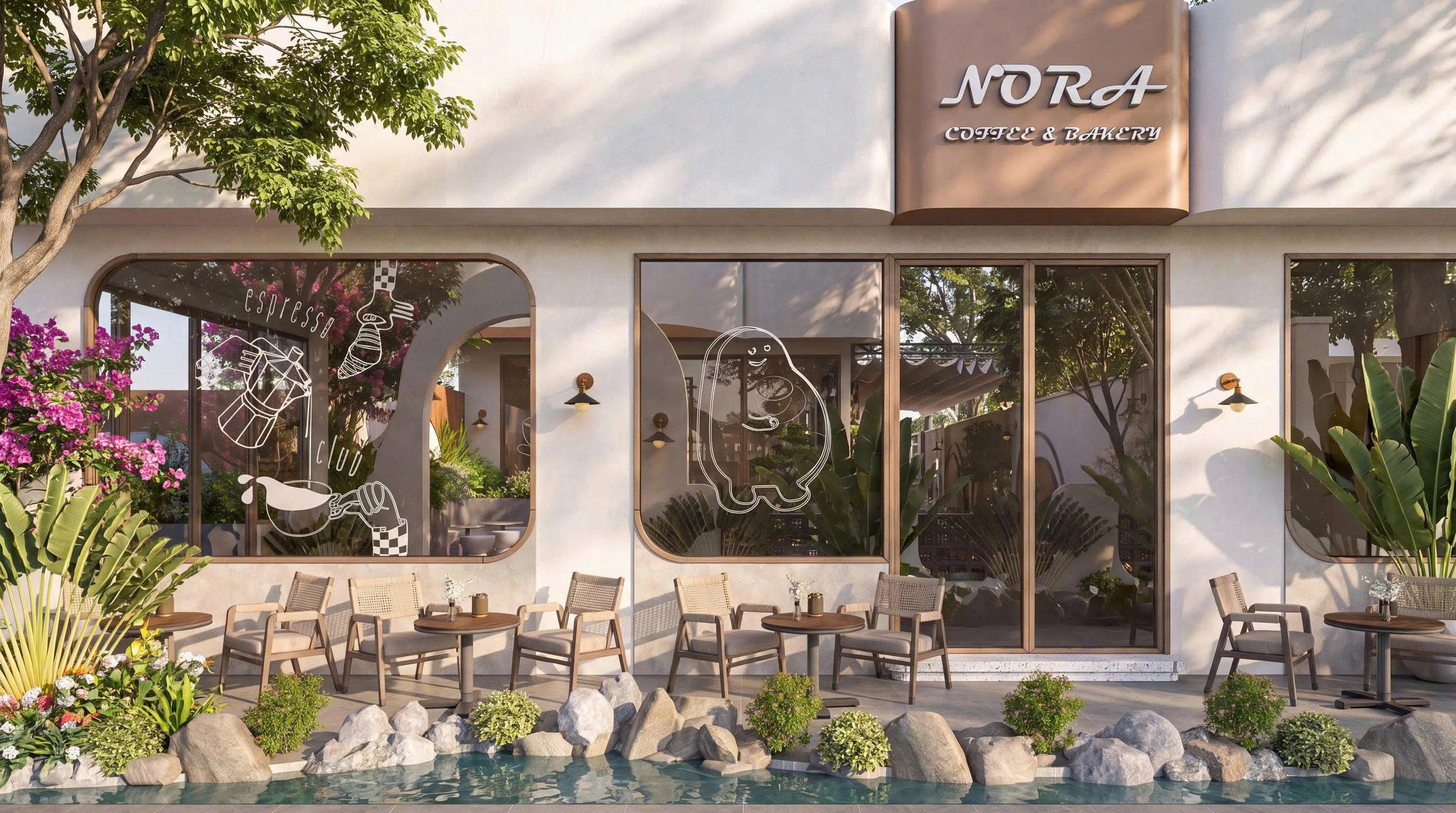 CÔNG TRÌNH NORA COFFE - ANH NHẬT